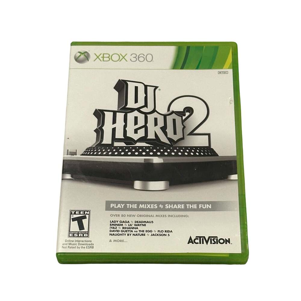 DJ Hero 2 Video Game (2010) Xbox 360 CIB